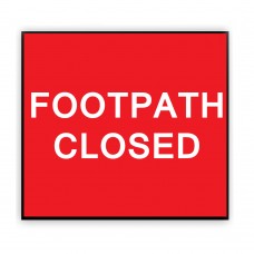 Footpath Closed Plate 600mm x 450mm